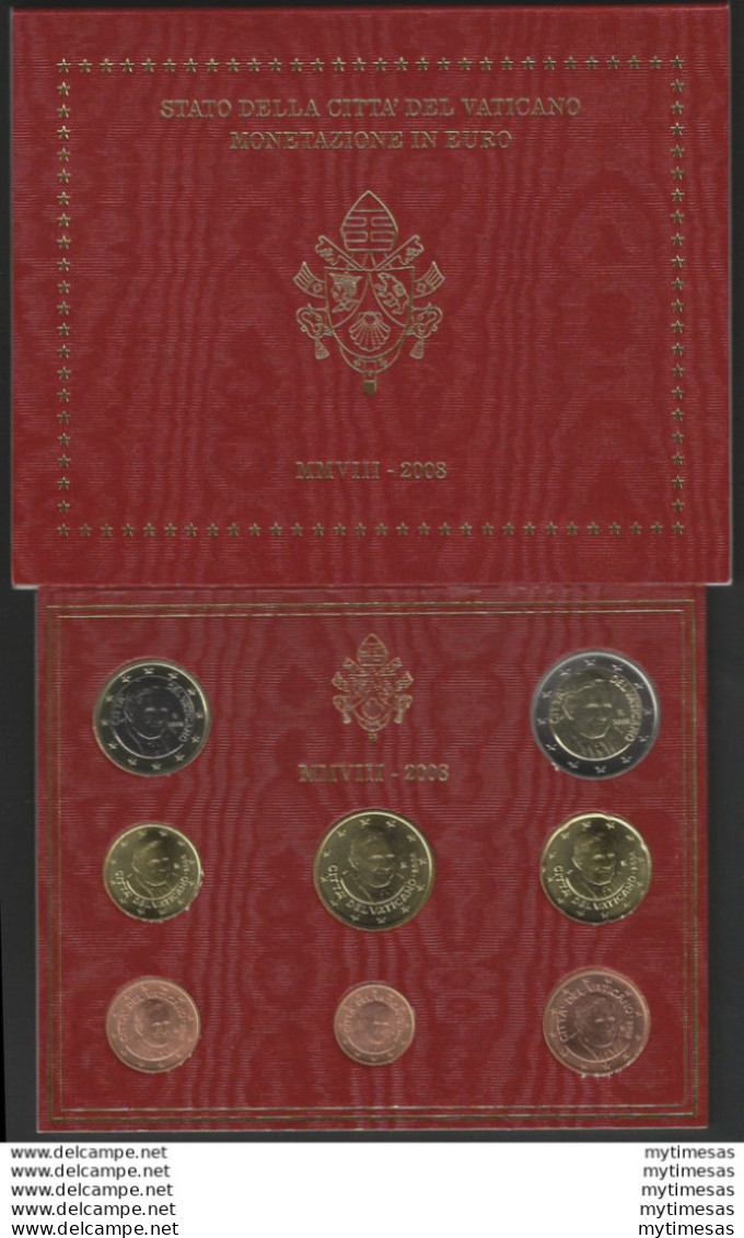 2008 Vaticano Divisionale 8 Monete FDC - Vatikan