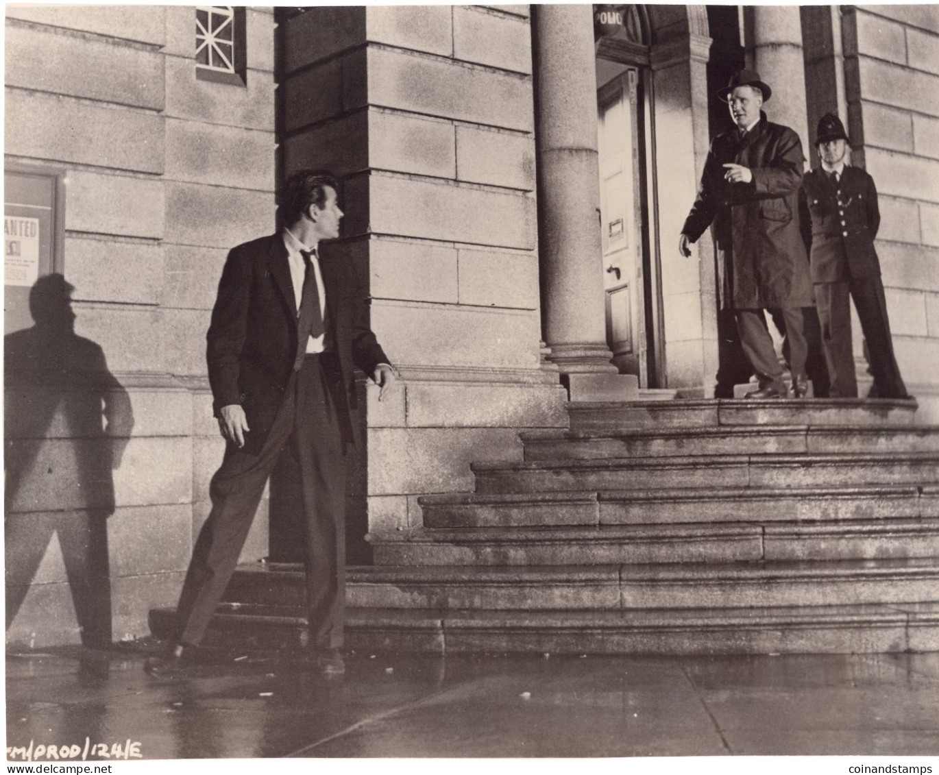 Orig. Foto Stuart Whitman Von Alexander Scotti/Wiesbaden Für Deutschen Fox, S/w, Größe: 235x86mm, RARE - Schauspieler Und Komiker