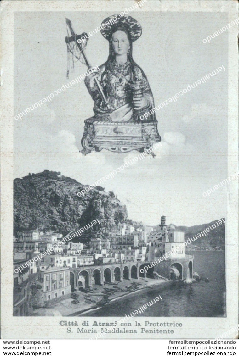 Bg591 Cartolina Citta' Di Atrani S.maria Maddalena Provincia Di Napoli - Napoli (Napels)