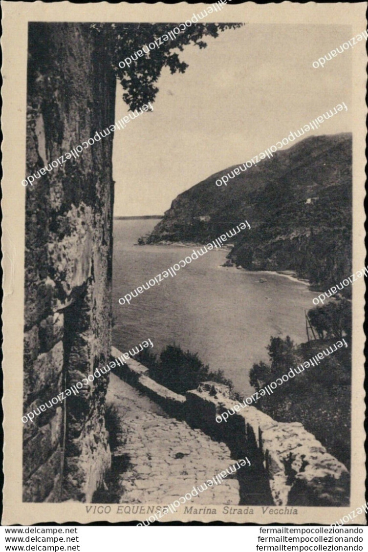 Az108 Cartolina  Vico Equense Marina Strada Vecchia Provincia Di Napoli - Napoli