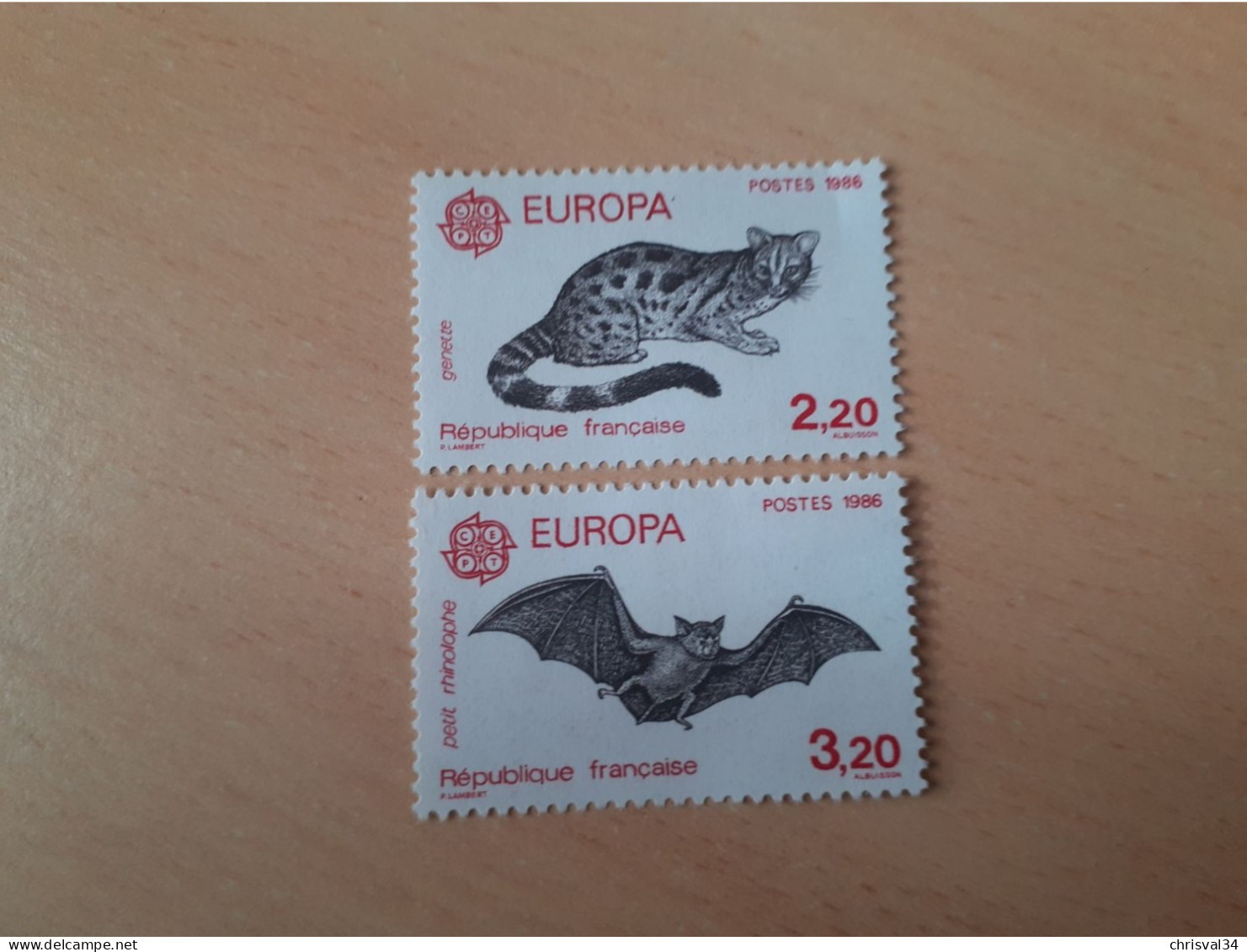 TIMBRES  FRANCE    EUROPA   1986   N  2416  /  2417     NEUFS  LUXE** - 1986