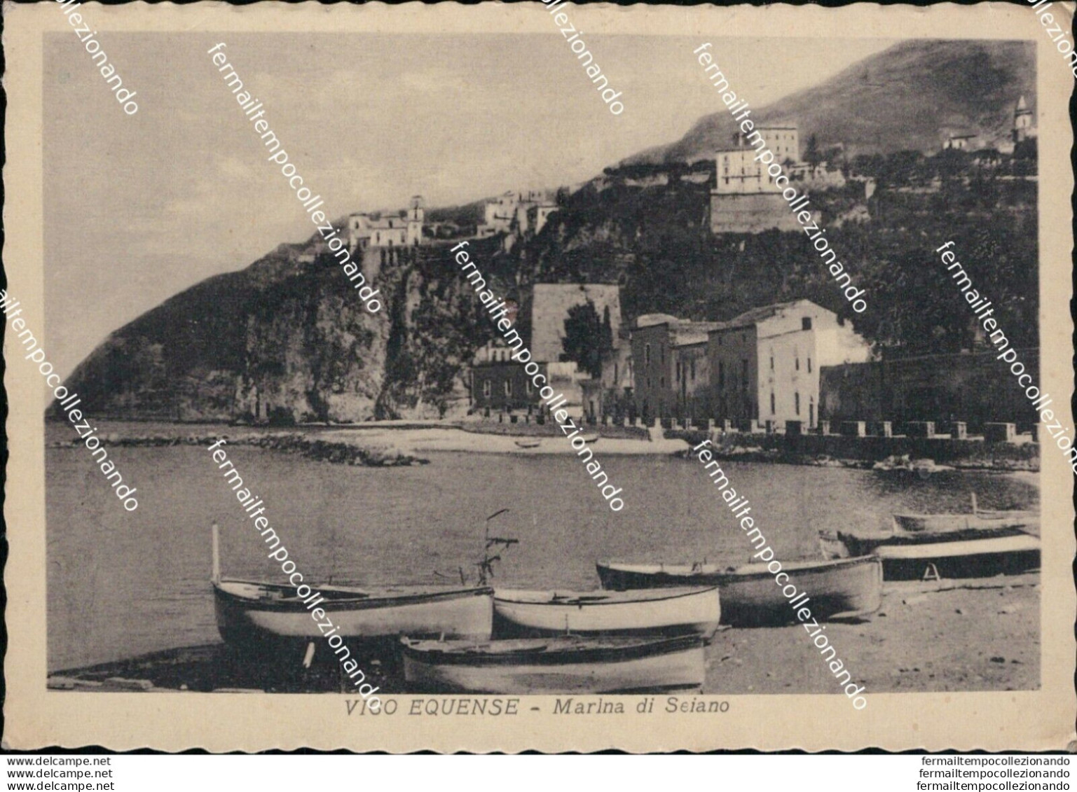 Az137 Cartolina Vico Equense Marina Di Seiano Provincia Di Napoli - Napoli (Naples)