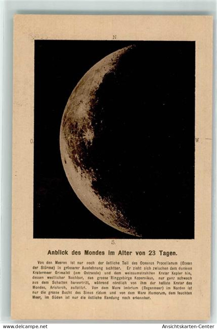 13920609 - Kraterfeld Des Mondes Serie Tafel V AK - Astronomy