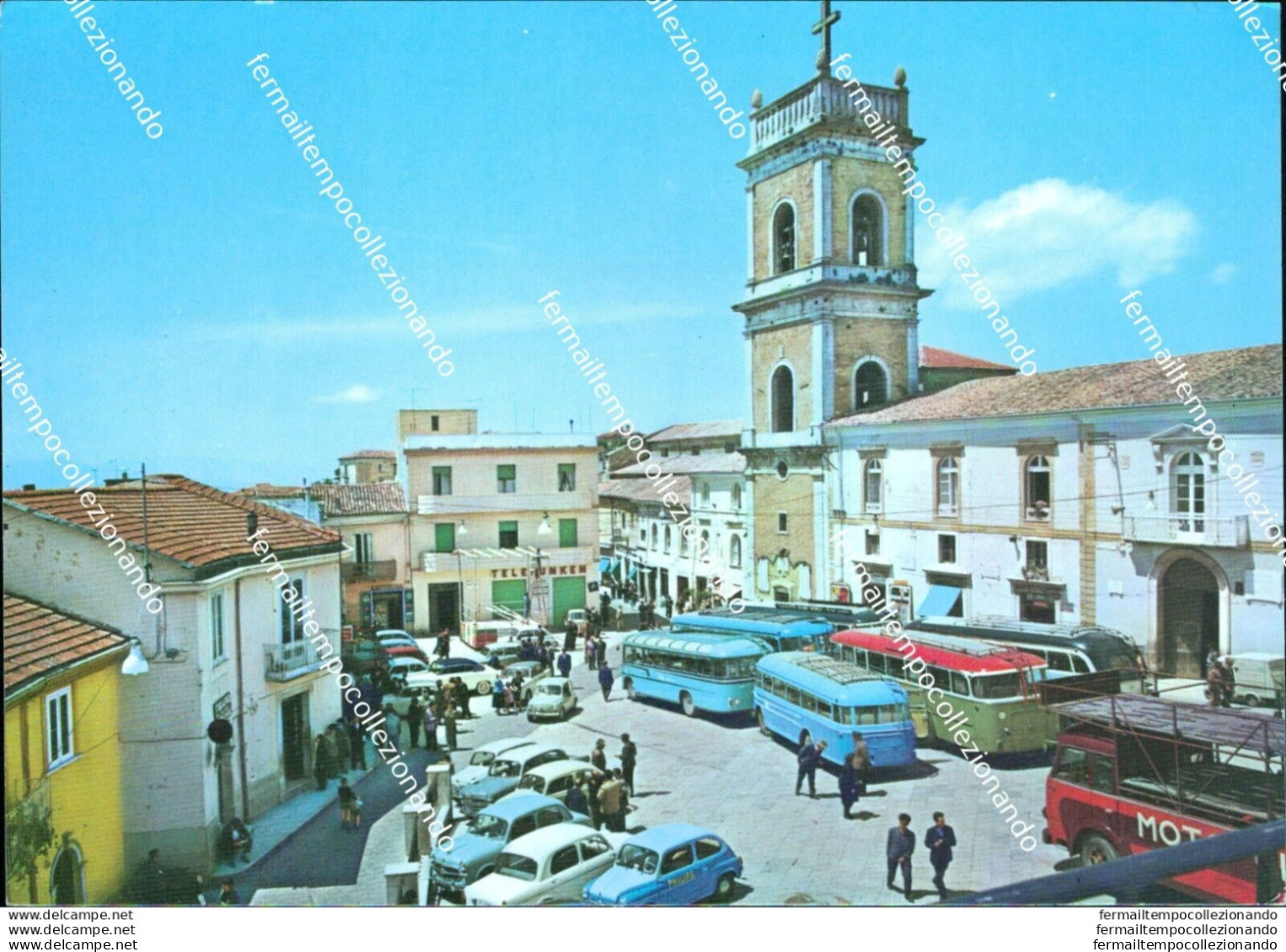 Bg578 Cartolina Ariano Irpino Piazza Plebiscito Provincia Di Napoli - Napoli (Napels)