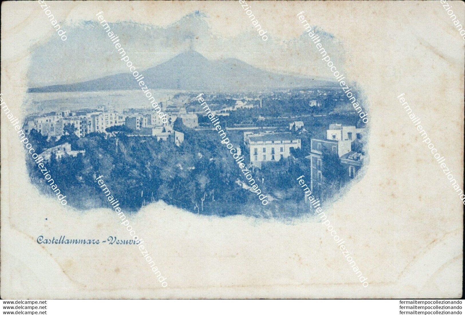 Bh33 Cartolina Castellammare Di Stabia  Vesuvio Provincia Di Napoli - Napoli (Napels)