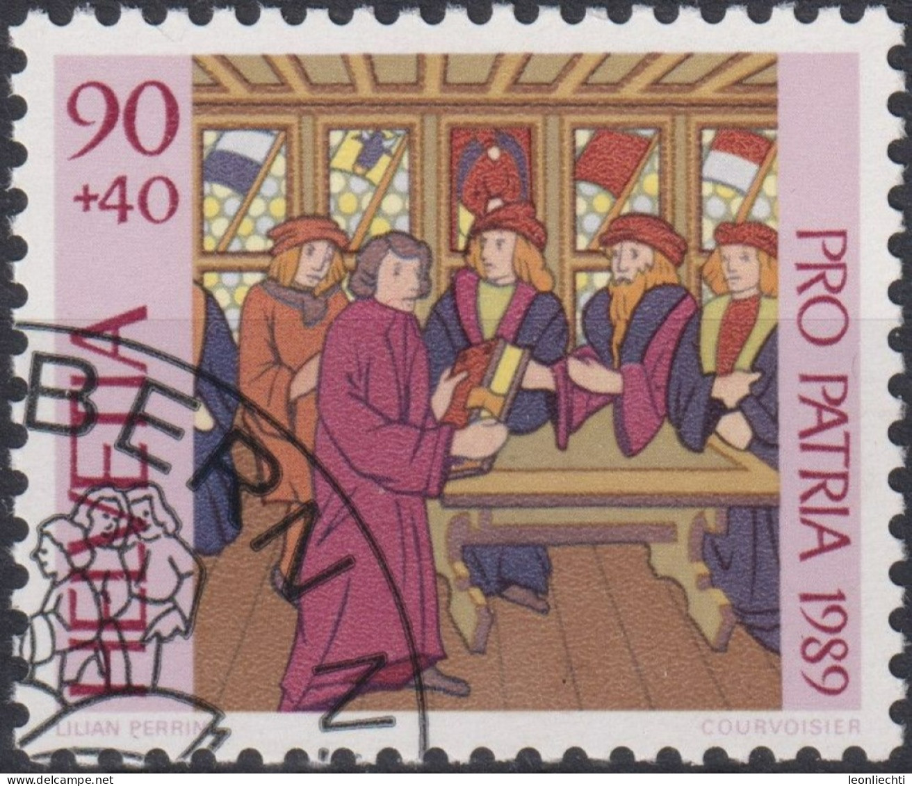 1989 Schweiz Pro Patria, Bilderchronik, Diebold Schilling 1513 ⵙ Zum:CH B226, Mi:CH 1396, Yt: CH 1322 - Used Stamps