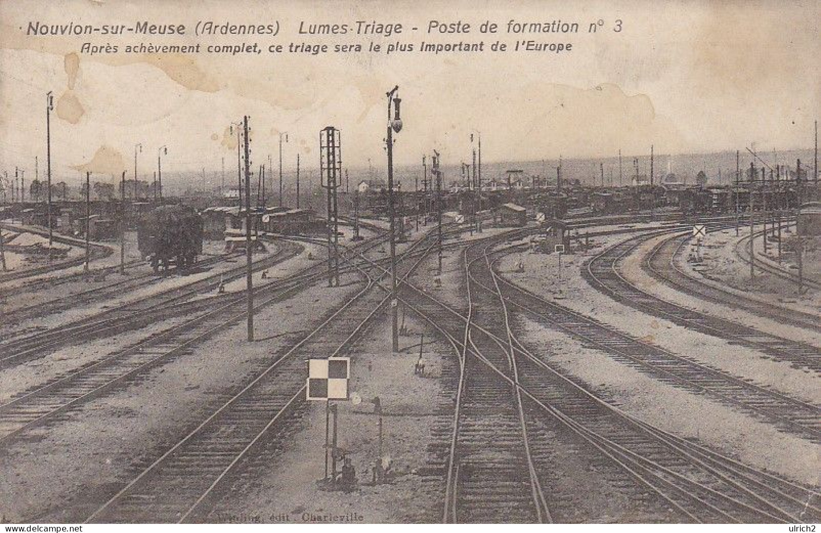 AK Nouvion-sur-Meuse - Lumes-Triage - Poste De Formation No. 3 - Feldpost 1915  (69433) - Charleville