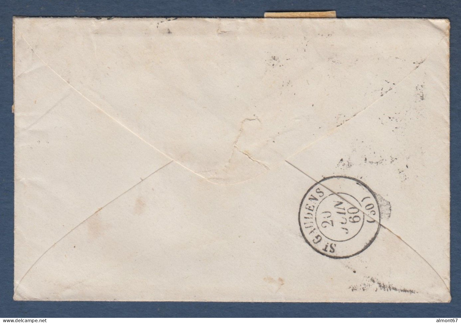 Napoléon N° 14A X 4   Sur Enveloppe De Toulouse Pour St Gaudens - 1853-1860 Napoleon III
