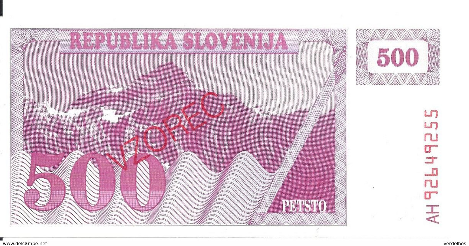 SLOVENIE 500 TOLARJEV 1992 UNC P 8s1 - Slovénie