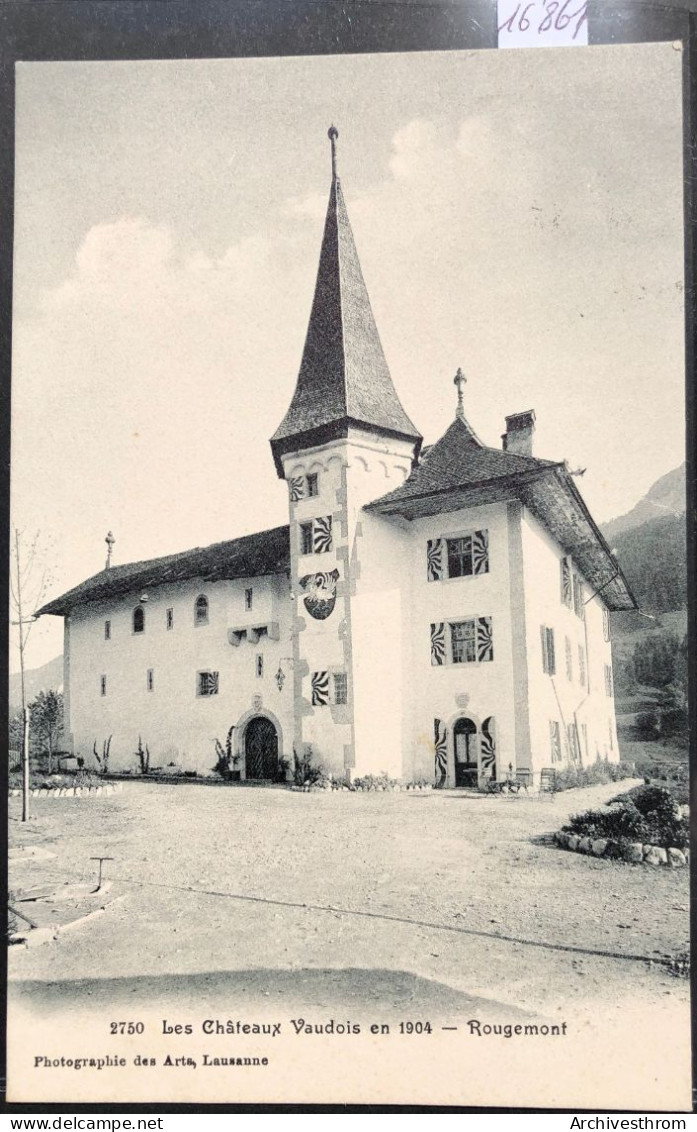 Rougemont (Vaud) - Le Château Avec Armoirie à La Grue (16'861) - Rougemont