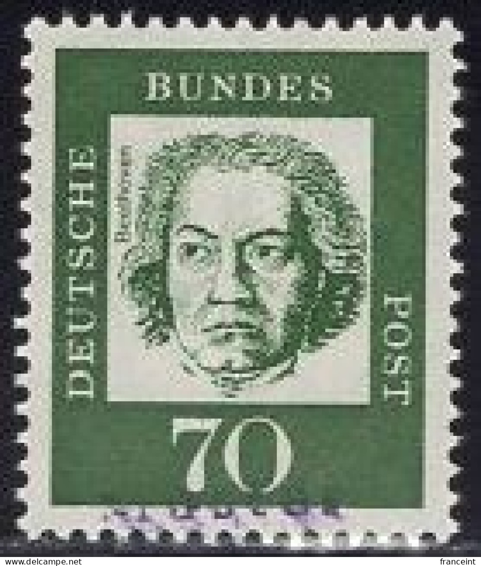 GERMANY(1961) Beethoven. MUSTER (specimen) Overprint. Scott No 835. - Sonstige & Ohne Zuordnung