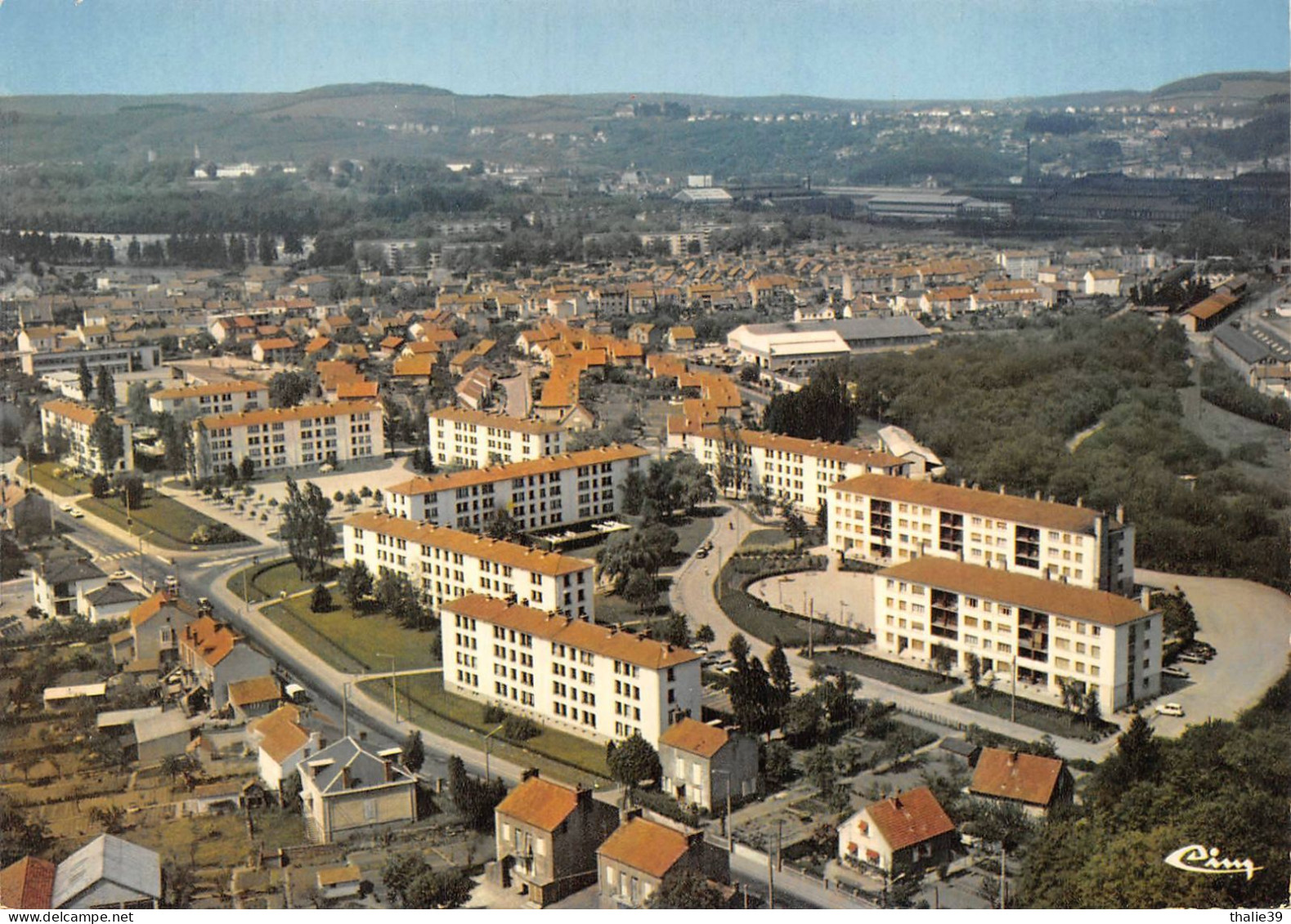 Le Creusot Vue Aérienne Cim La Pépinière Architecte Roche Immeubles - Le Creusot