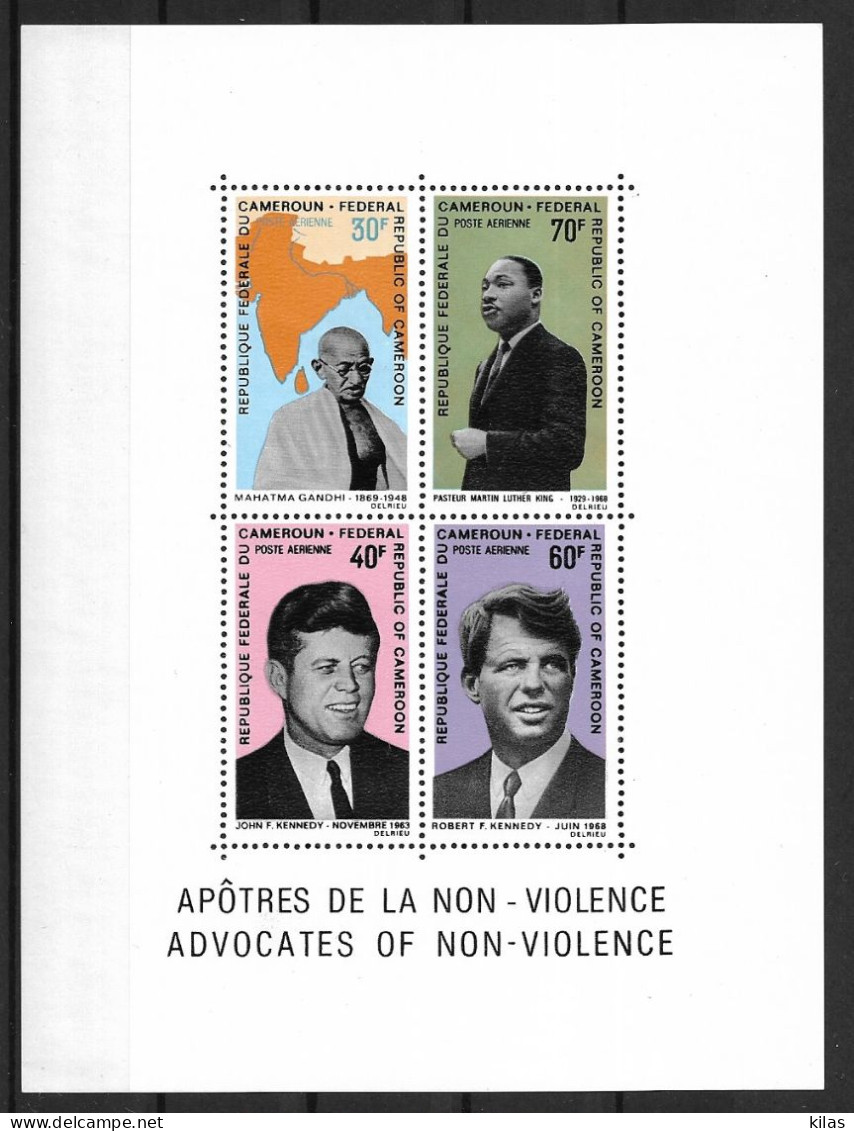 CAMEROON 1968 APOSTLES OF NON-VIOLENCE MNH - Cameroon (1960-...)