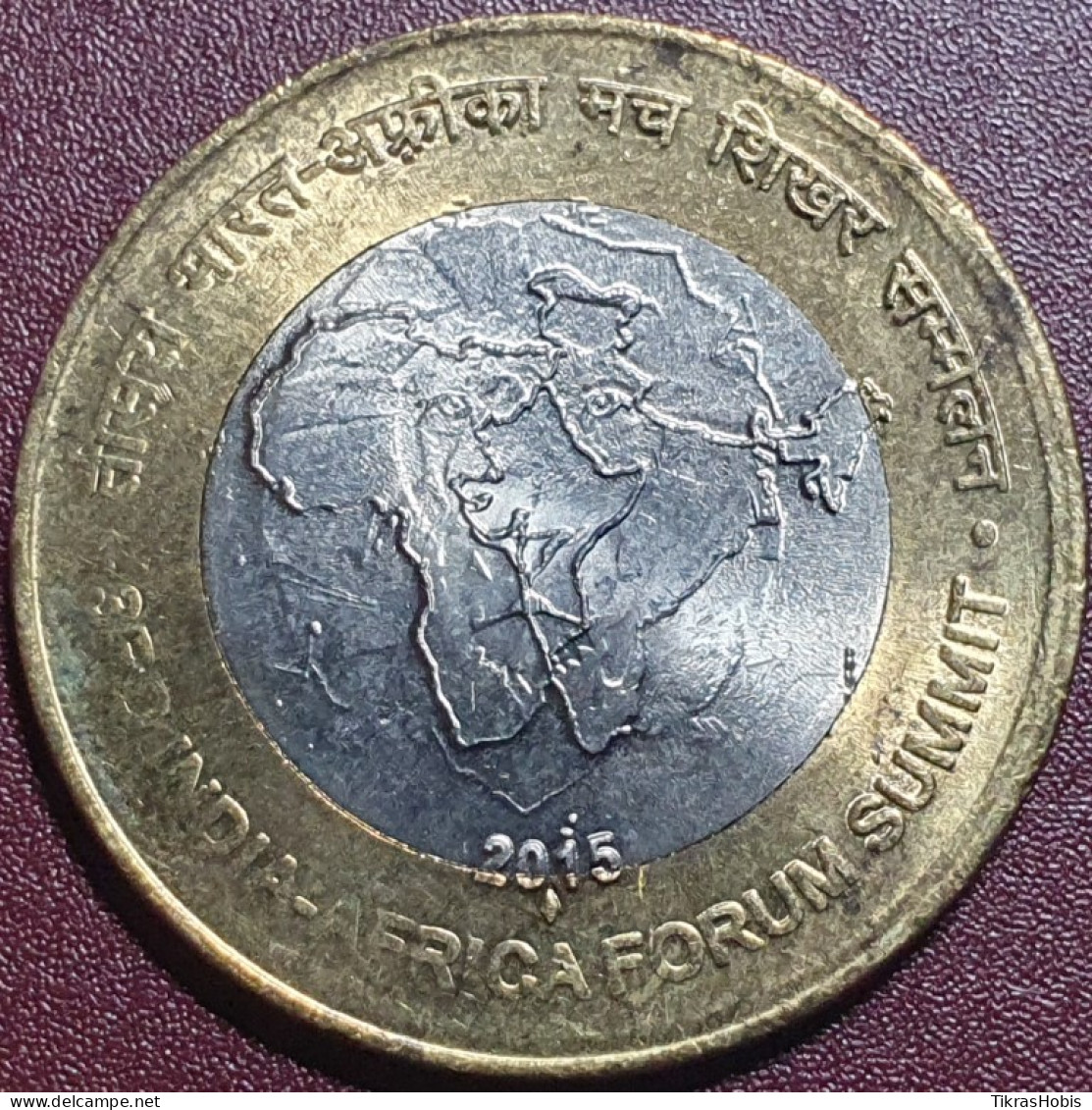 India 10 Rupees, 2015 3rd Indian And African Forum KM441 - India