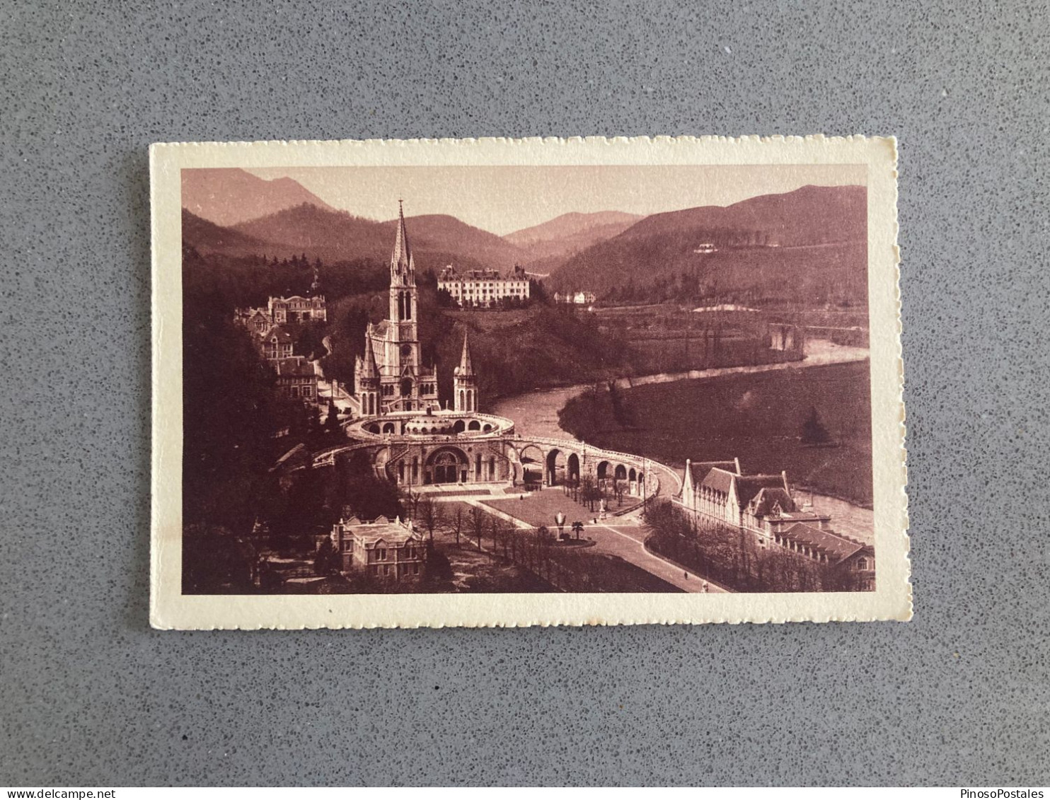Lourdes La Basilique Vue Du Chateau Fort Carte Postale Postcard - Lourdes