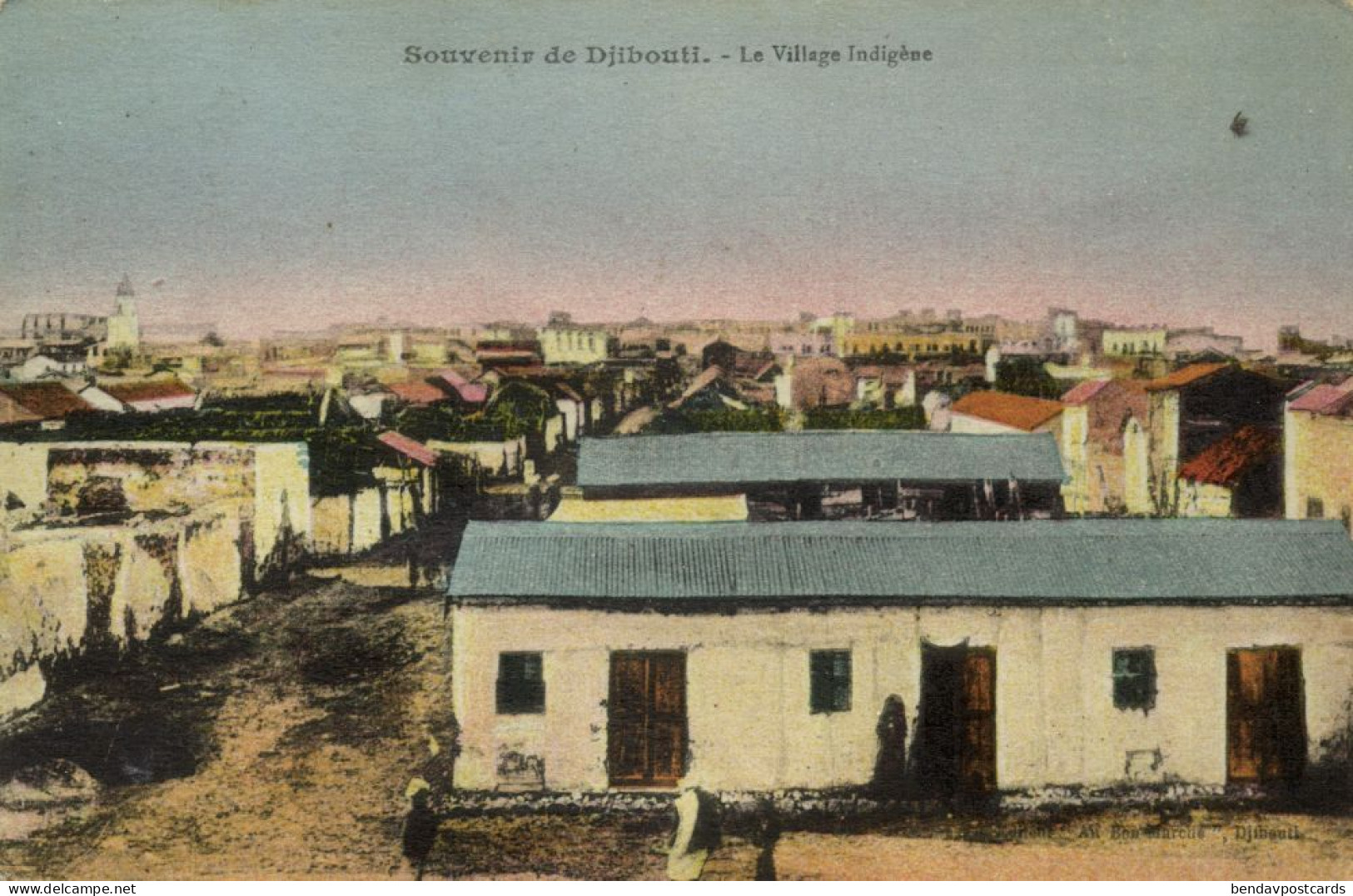 Djibouti, Native Village (1920s) Postcard - Djibouti