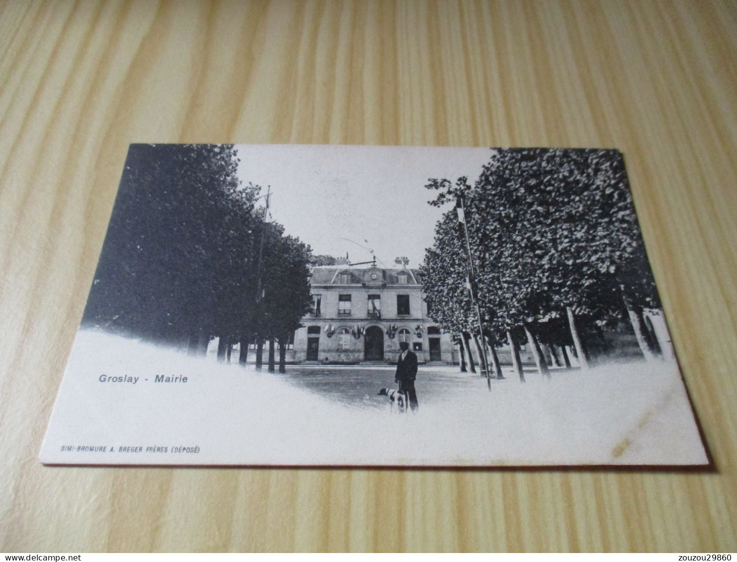 CPA Groslay (95).La Mairie - Carte Animée, Oblitérée Le 08/05/1904. - Groslay