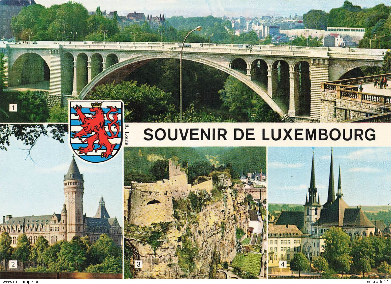 SOUVENIR DE LUXEMBOURG - MULTI VUES - Luxemburg - Town