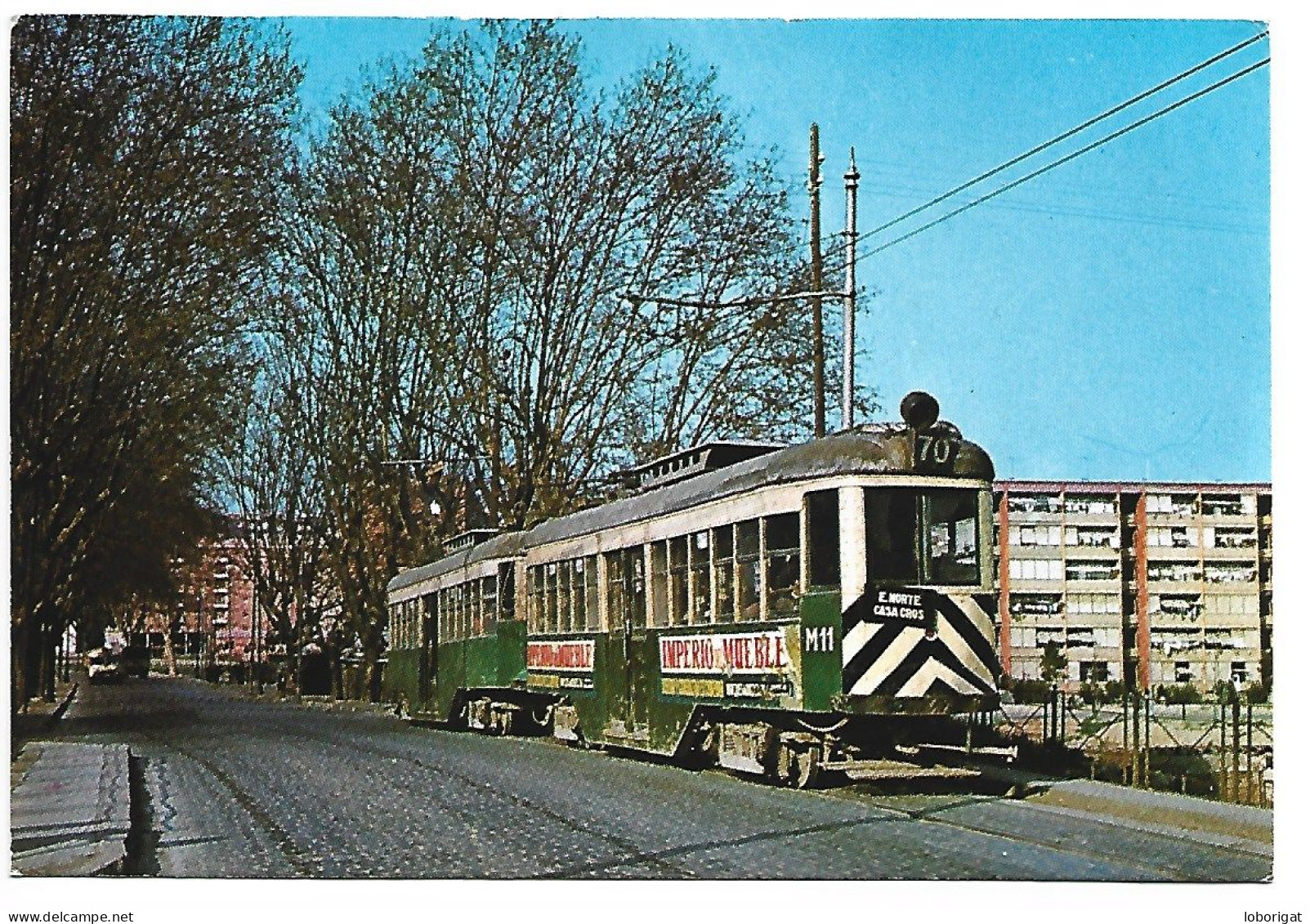 TRANVIA URBAS.- COTXE M-11. SERIE M-1 / M-14.-  CARRETERA DE MATARO. MAIG 64.- BARCELONA.- ( CATALUNYA ) - Tramways