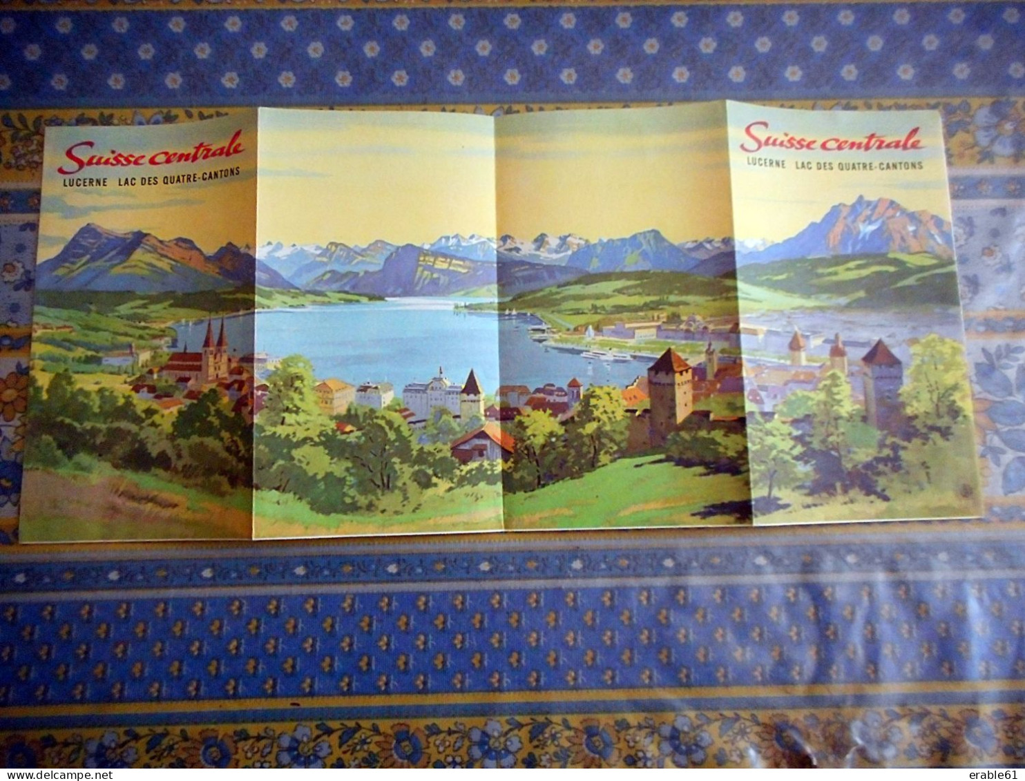 DEPLIANT TOURISTIQUE LUCERNE LAC DES QUATRE CANTONS SUISSE - Tourism Brochures