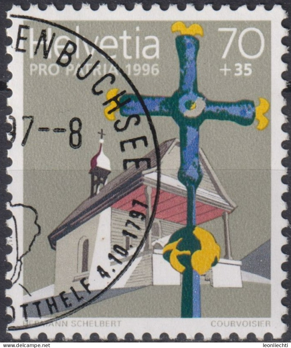 1996 Schweiz Pro Patria, Magdalena-Kapelle, ⵙ Zum:CH B251, Mi:CH 1577, Yt: CH 1505 - Gebraucht