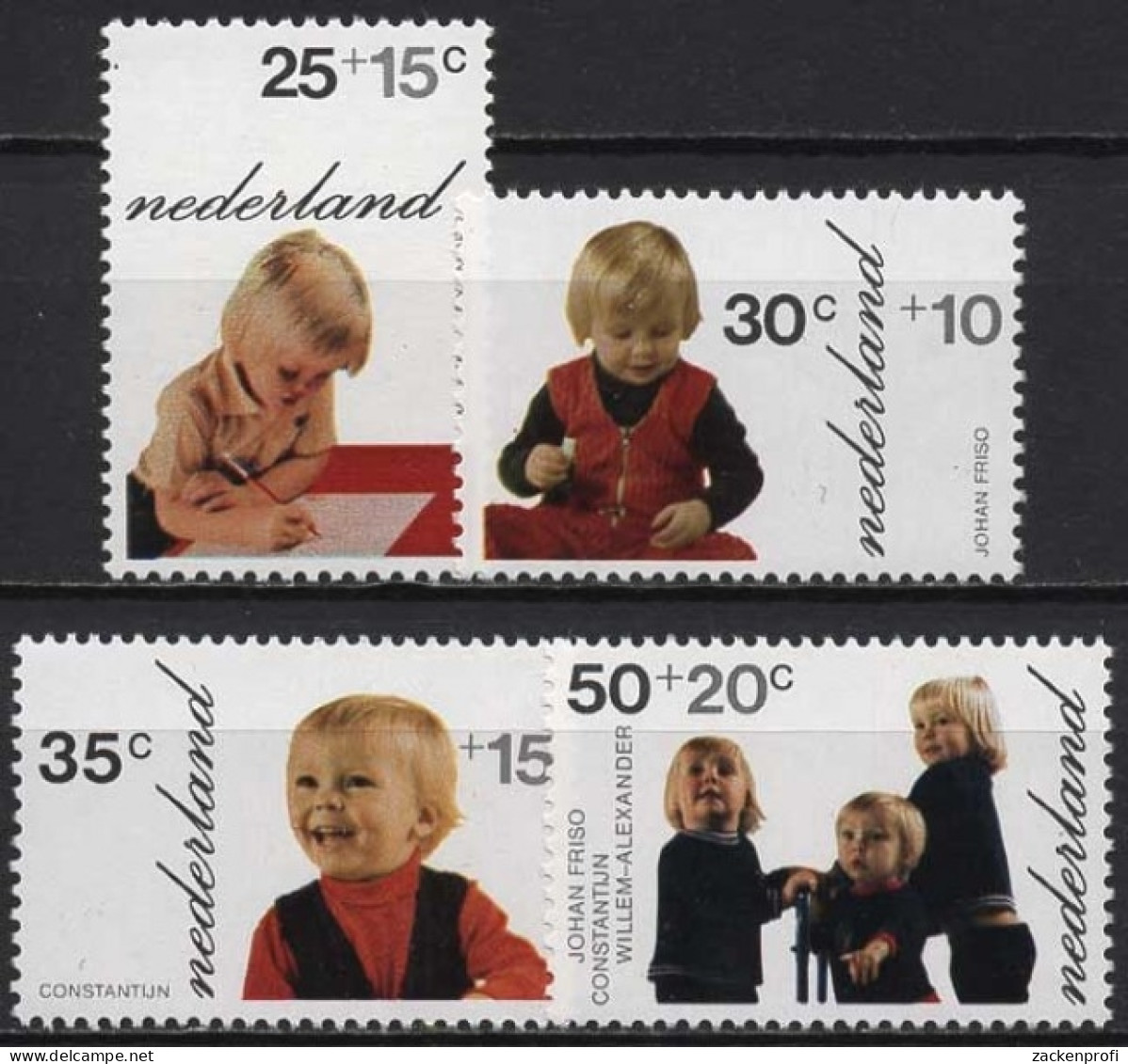 Niederlande 1972 Voor Het Kind: Prinzen 1001/04 Postfrisch - Ungebraucht