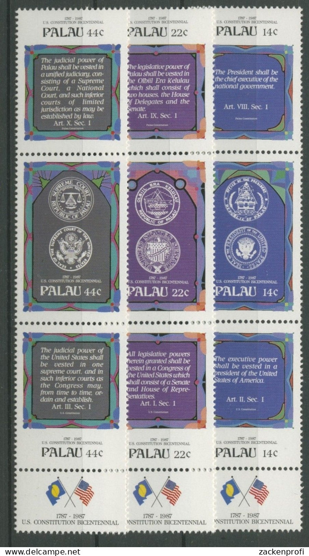 Palau 1987 200 Jahre USA 197/05 ZD Postfrisch (C1762) - Palau