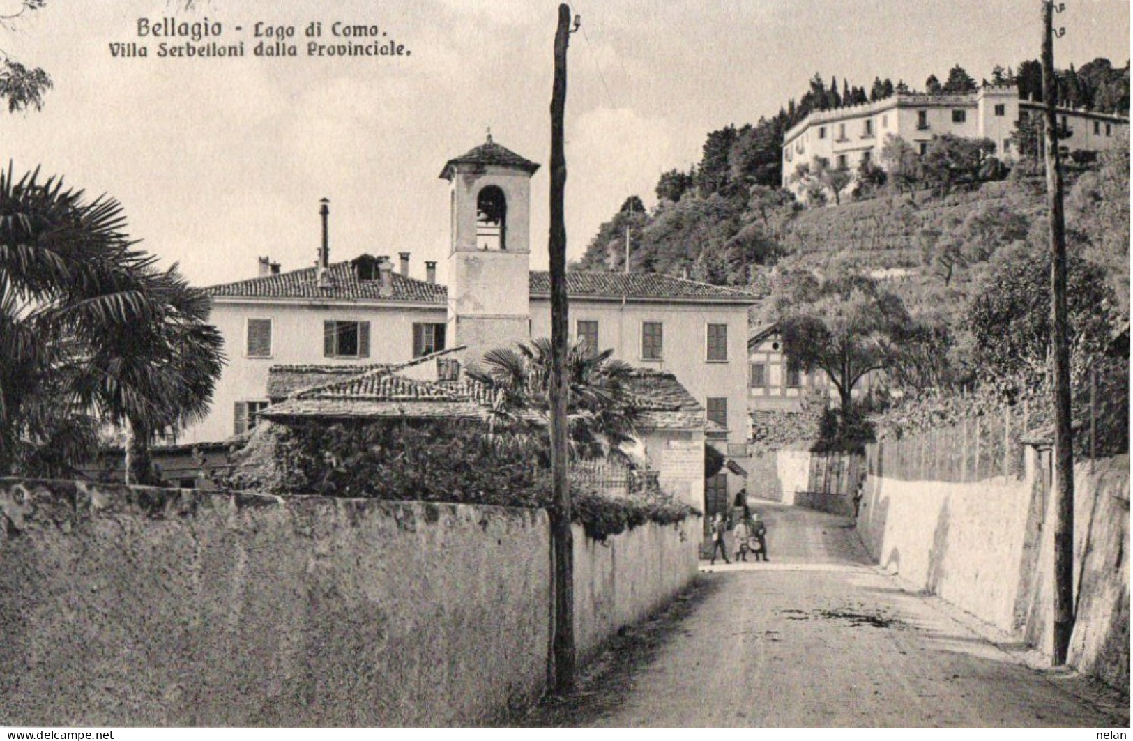 BELLAGIO - LAGO DI COMO - VILLA SERBELLONI DALLA PROVINCIALE - F.P. - Como