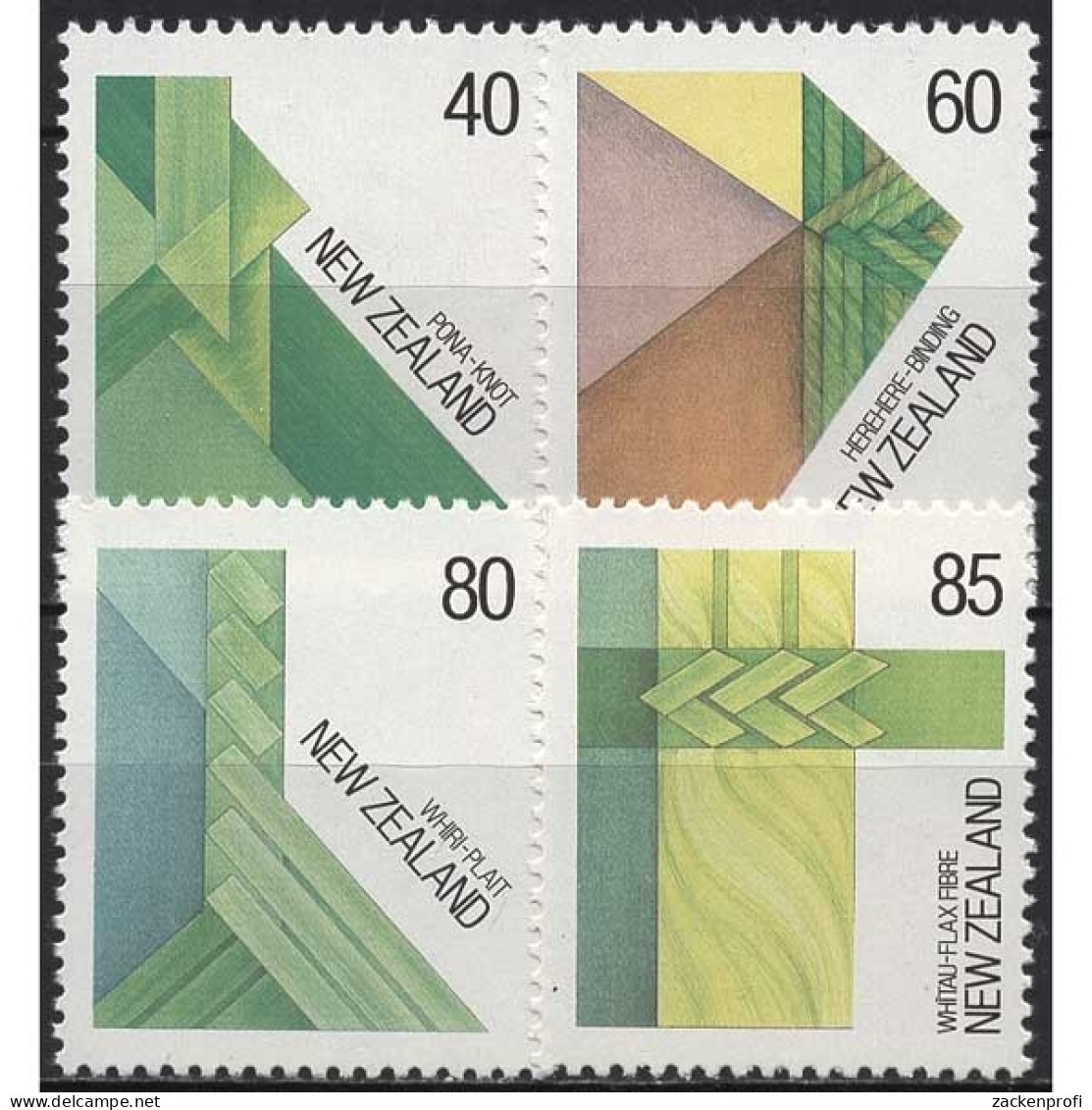 Neuseeland 1987 Flechtkunst Der Maori 1006/09 Postfrisch - Ungebraucht