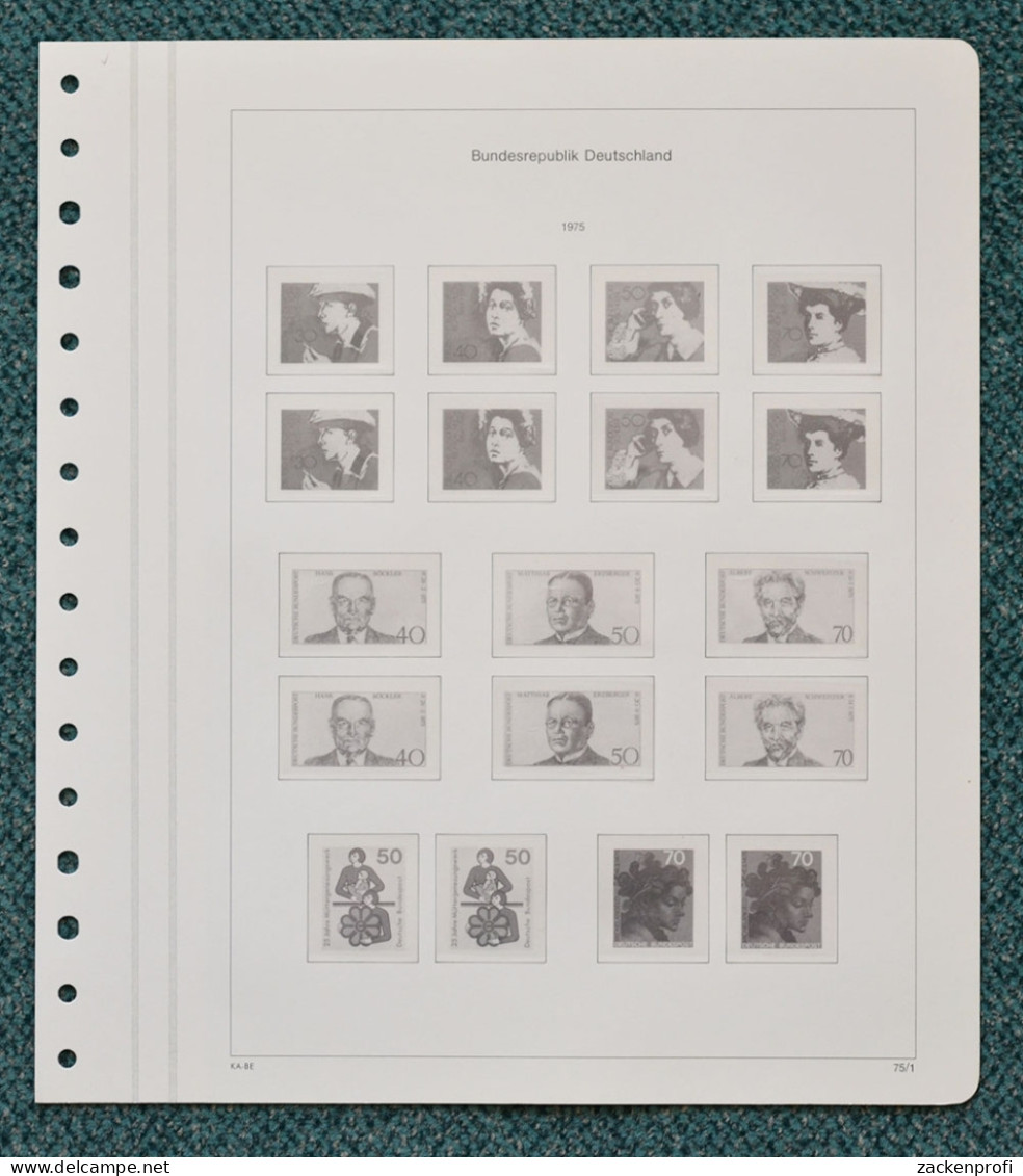 KABE-bicollect Of Vordruckblätter Bund 1975/79 Gebraucht (Z127) - Pre-printed Pages