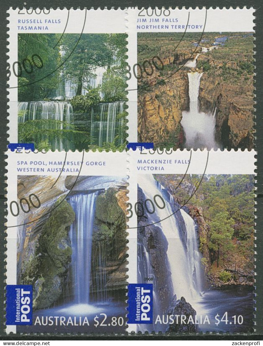 Australien 2008 Wasserfälle 3077/80 Gestempelt - Used Stamps