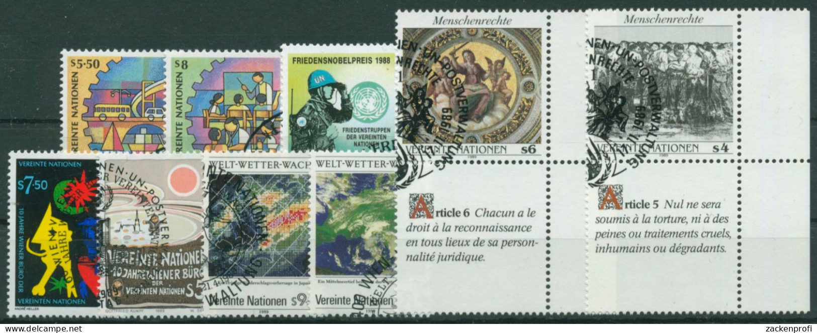 UNO Wien Jahrgang 1989 Komplett Gestempelt (G14491) - Used Stamps