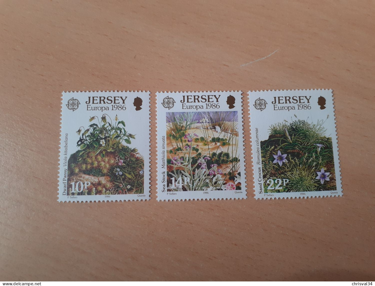 TIMBRES  JERSEY    ANNEE   1986   N  372  A  374     NEUFS  LUXE** - Jersey