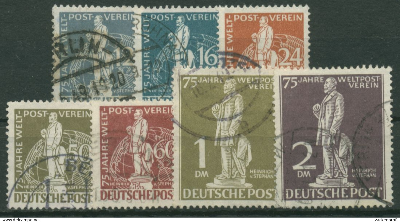 Berlin 1949 Weltpostverein UPU 35/41 Gestempelt, Zum Teil Kleine Zahnfehler - Used Stamps