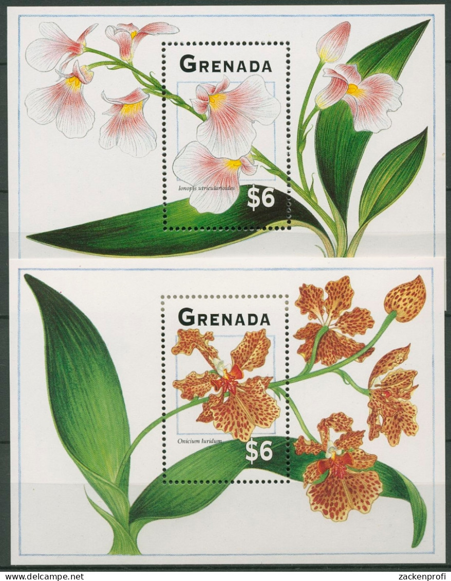 Grenada 1994 Orchideen Block 371/72 Postfrisch (C94558) - Grenade (1974-...)