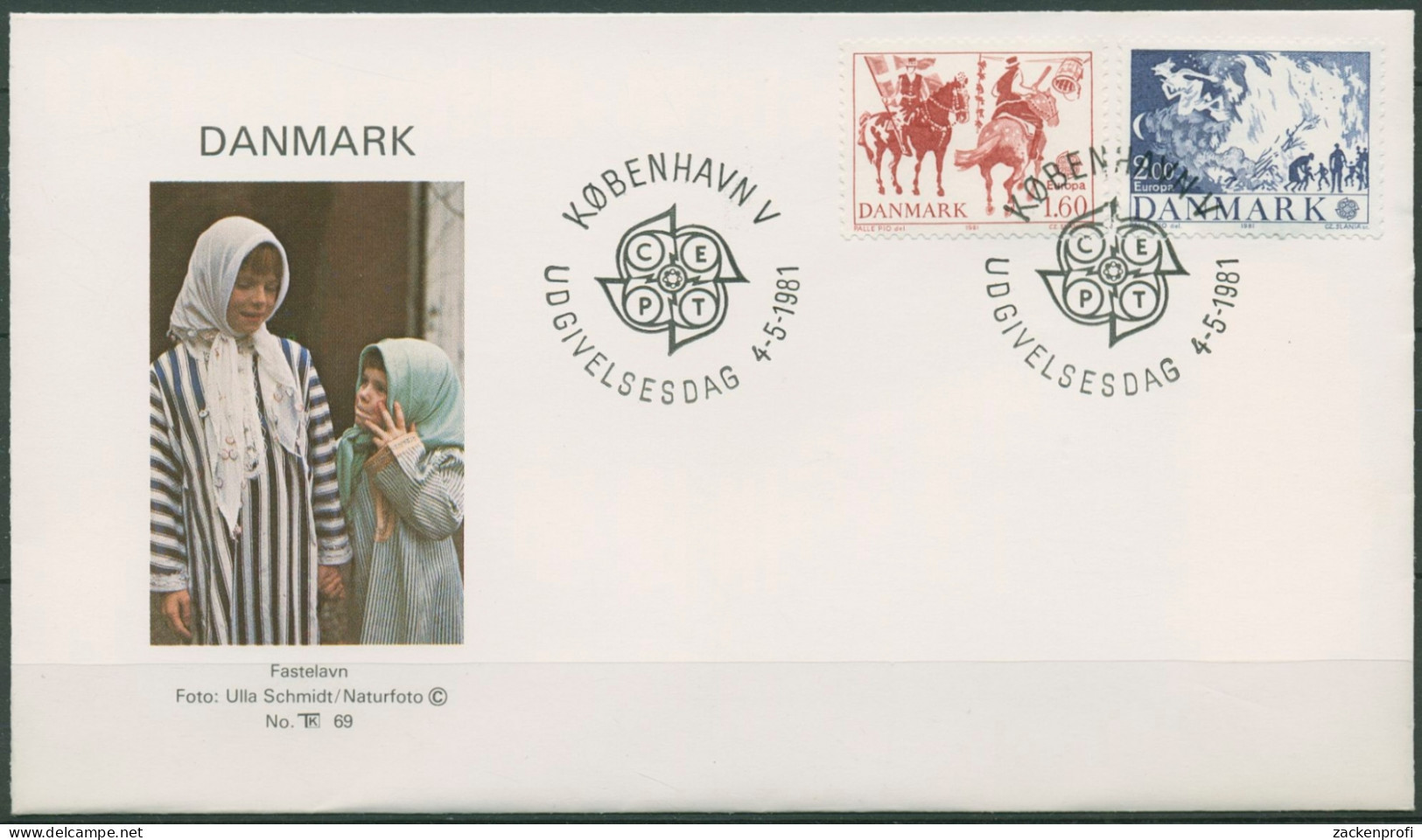 Dänemark 1981 Europa CEPT Folklore Ersttagsbrief 730/31 FDC (X96625) - FDC