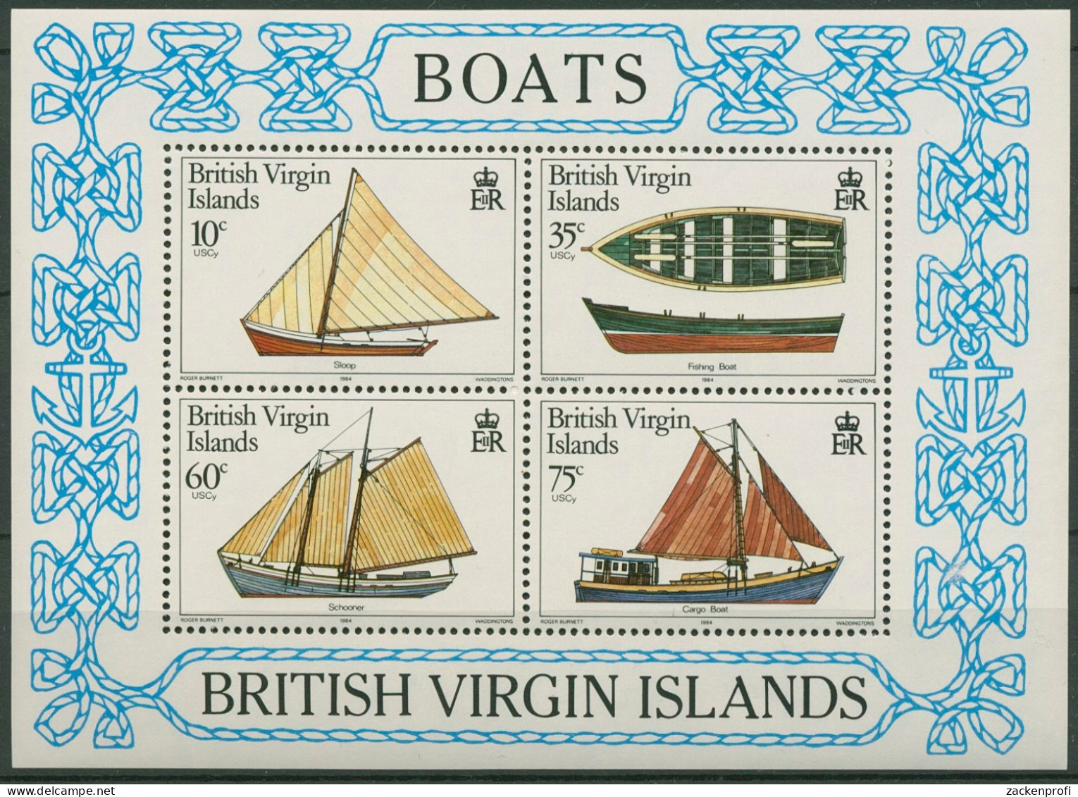 Britische Jungferninseln 1984 Boote Block 22 Postfrisch (C94611) - British Virgin Islands