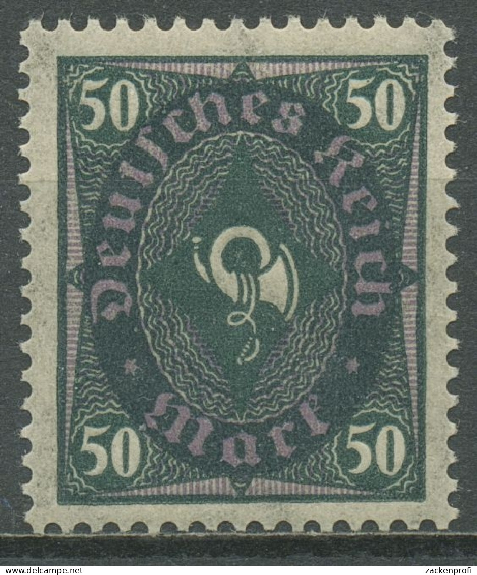 Deutsches Reich 1922 Posthorn 2-farbig, Walzendruck 209 W B Postfrisch Geprüft - Unused Stamps