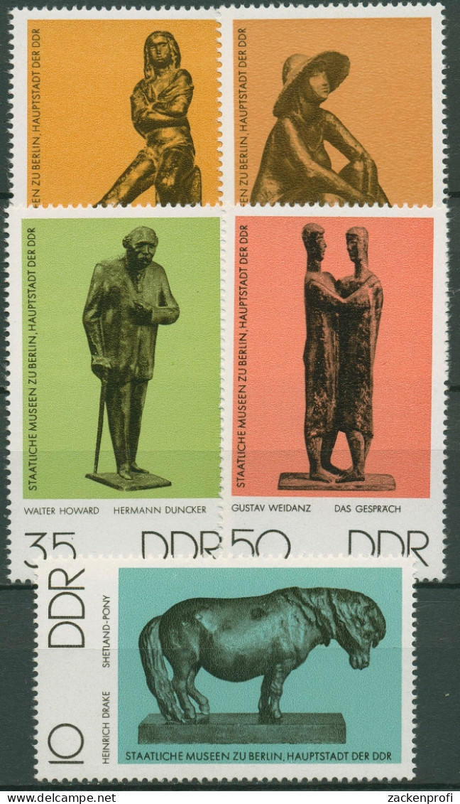 DDR 1976 Kunst Skulpturen Bronzeplastiken 2141/45 Postfrisch - Unused Stamps