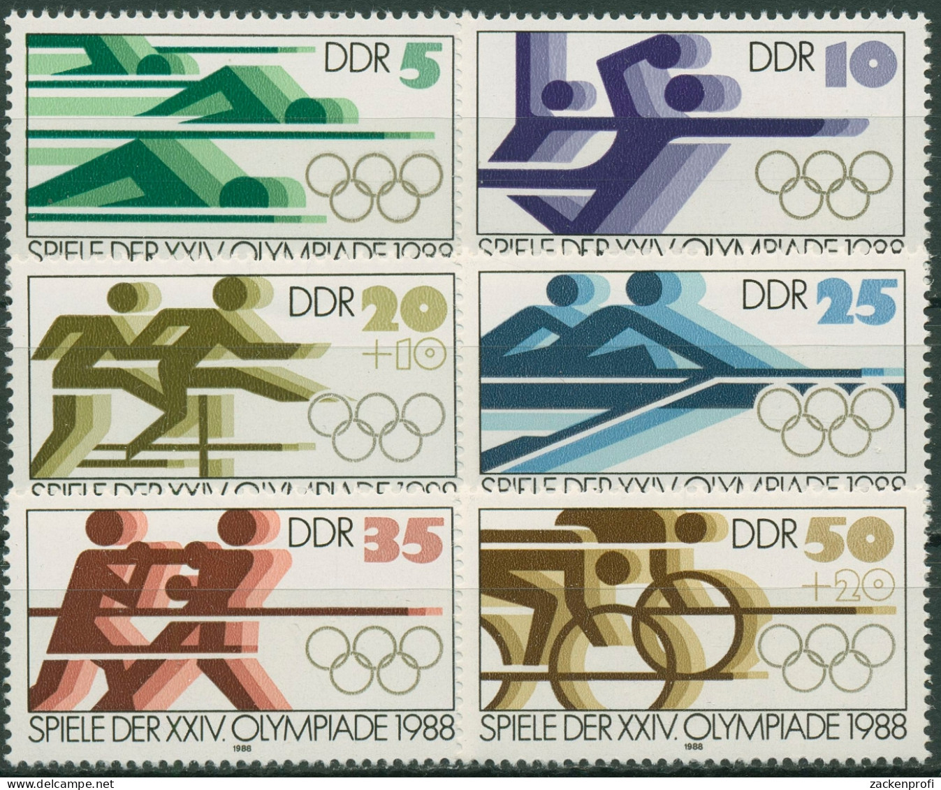 DDR 1988 Olympia Sommerspiele Seoul 3183/88 Postfrisch - Neufs