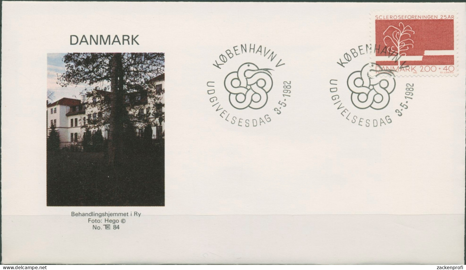 Dänemark 1982 Sklerose-Verein Ersttagsbrief 751 FDC (X96630) - FDC