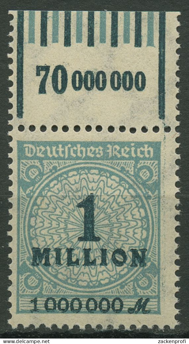 Deutsches Reich Inflation 1923 Korbdeckel Walzen-Oberrand 314 A W OR Postfrisch - Ungebraucht