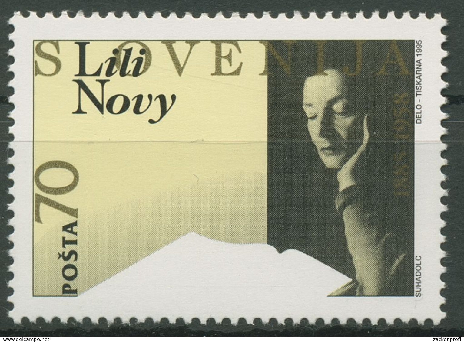 Slowenien 1995 Dichterin Lili Novy 105 Postfrisch - Slovénie