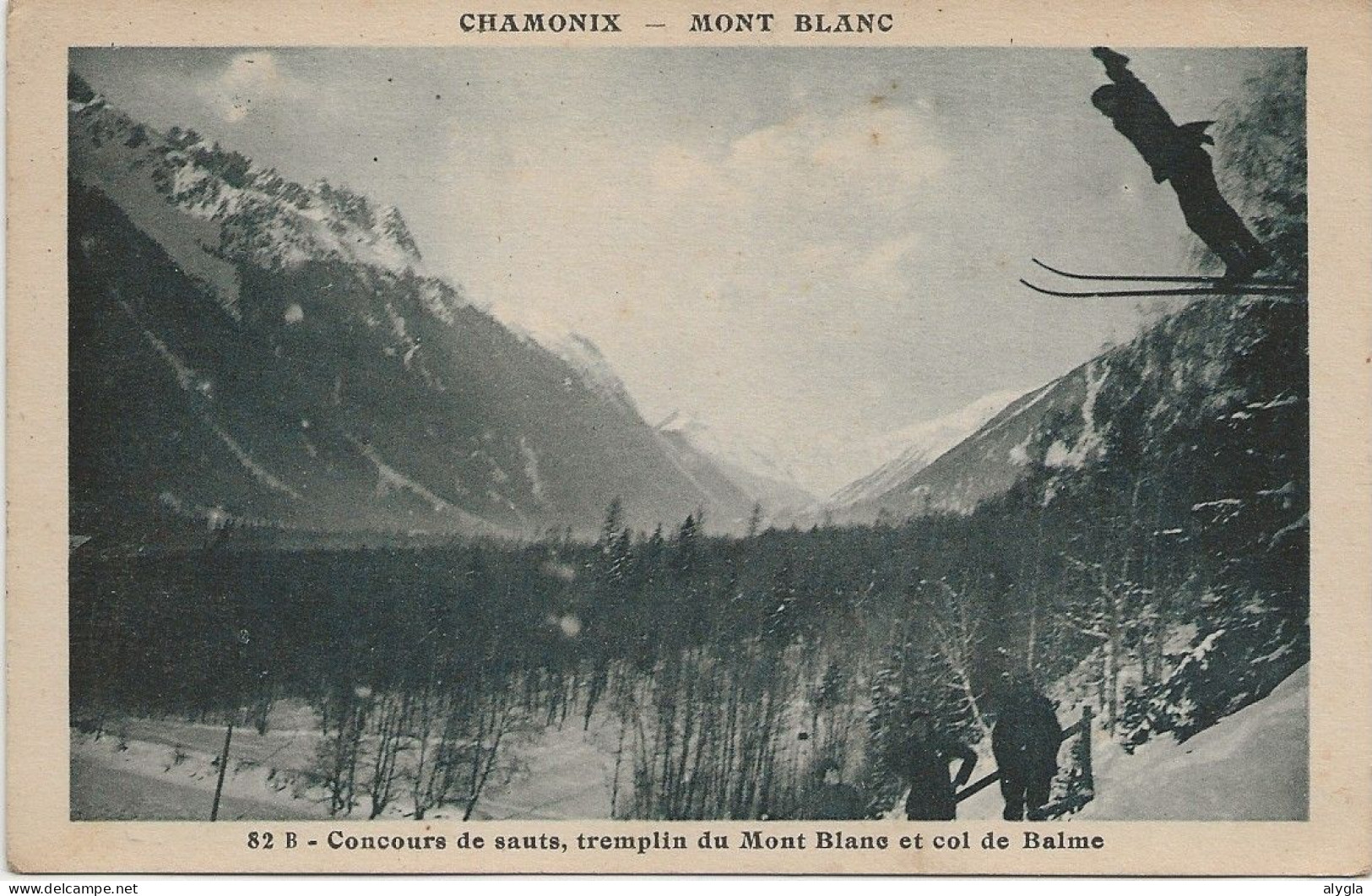 74 - CHAMONIX Sports D'hiver - Concours De Sauts Tremplin Du GREPON - CPA 82-B - éd. Aug. COUTTET - Chamonix-Mont-Blanc