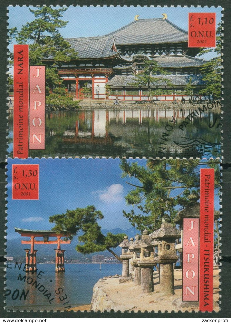 UNO Genf 2001 UNESCO Japan Bauwerke 415/16 Gestempelt - Used Stamps