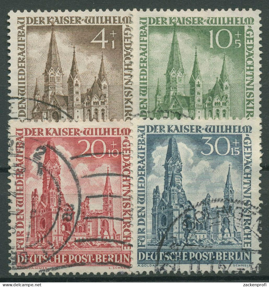 Berlin 1953 Kaiser-Wilhelm-Gedächtniskirche 106/09 Gestempelt Geprüft - Used Stamps