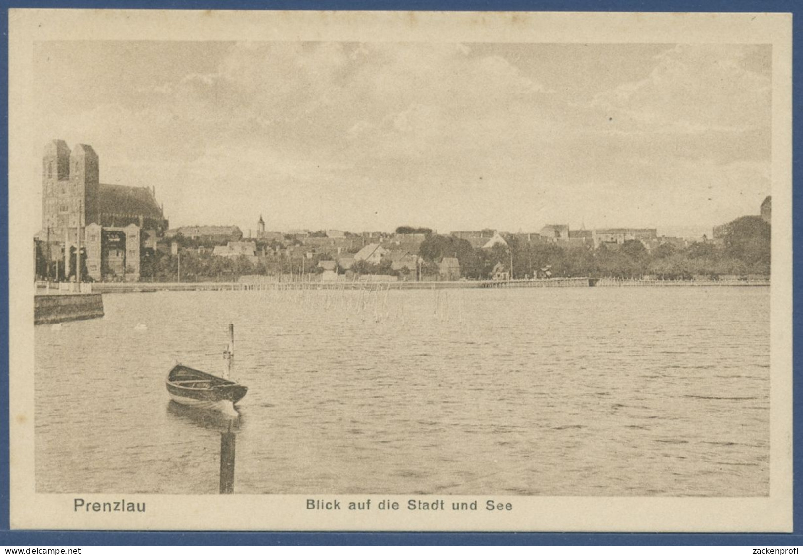 Prenzlau Blick Auf Stadt Und Uckersee, Ungebraucht (AK2496) - Prenzlau