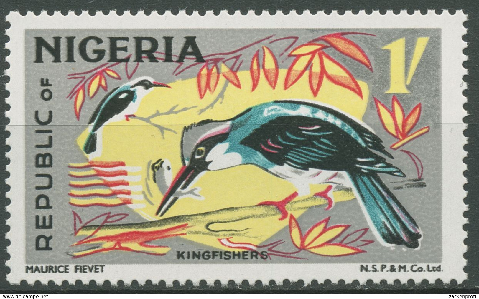 Nigeria 1965 (1971) Fauna Vogel Blaubrustliest 183 C Postfrisch - Nigeria (1961-...)