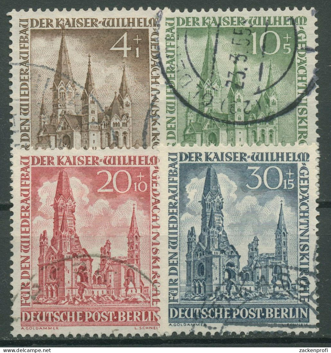 Berlin 1953 Kaiser-Wilhelm-Gedächtniskirche 106/09 Gestempelt - Oblitérés