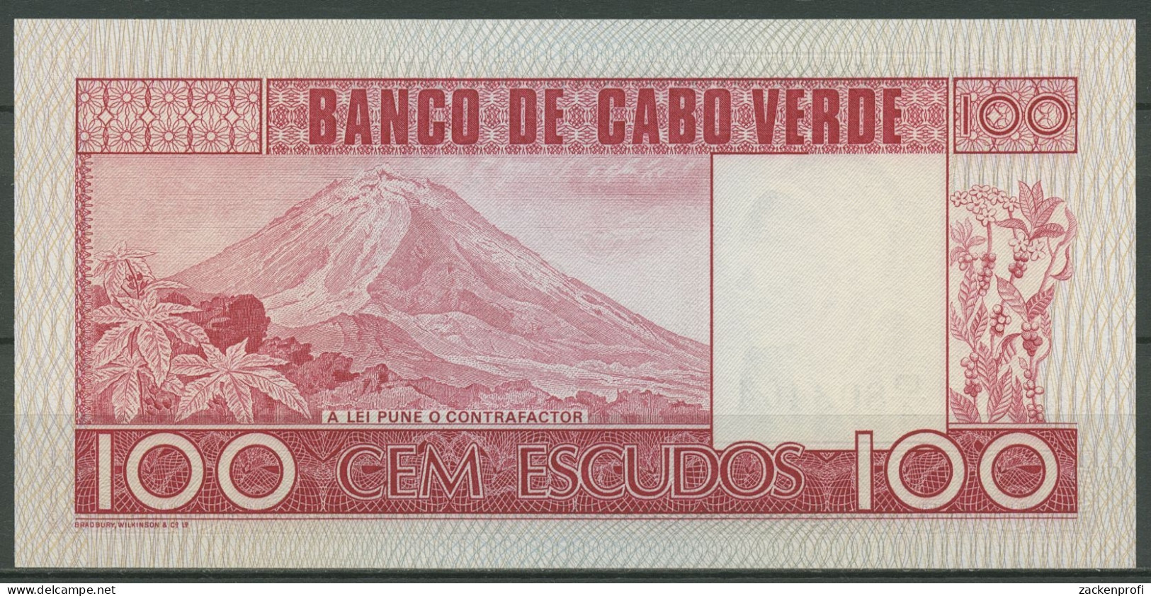 Kap Verde 100 Escudos 1977, KM 54 A Kassenfrisch (K338) - Cap Verde